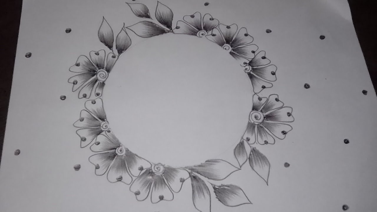 Front Page round shape design 😘🌹🌺💝Best and beautiful project design #kamakshi #art #projectdesign 