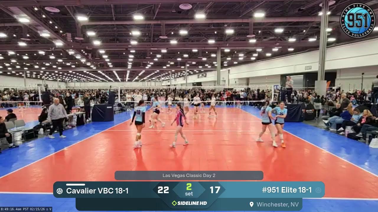 #951 Elite 18-1 vs. Cavalier VBC 18-1 (2026.02.15)