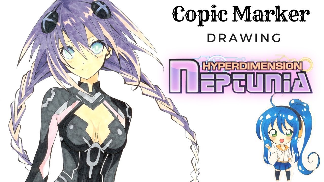 Copic Marker Drawing: Neptune