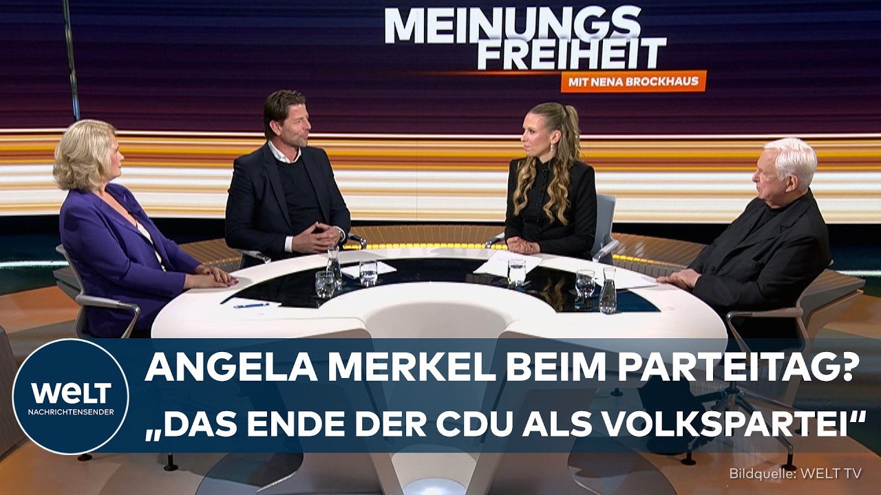MEINUNGSFREIHEIT: Merkel beim CDU-Parteitag: Show der Stärke oder letzter Einfluss? | WELT Talk