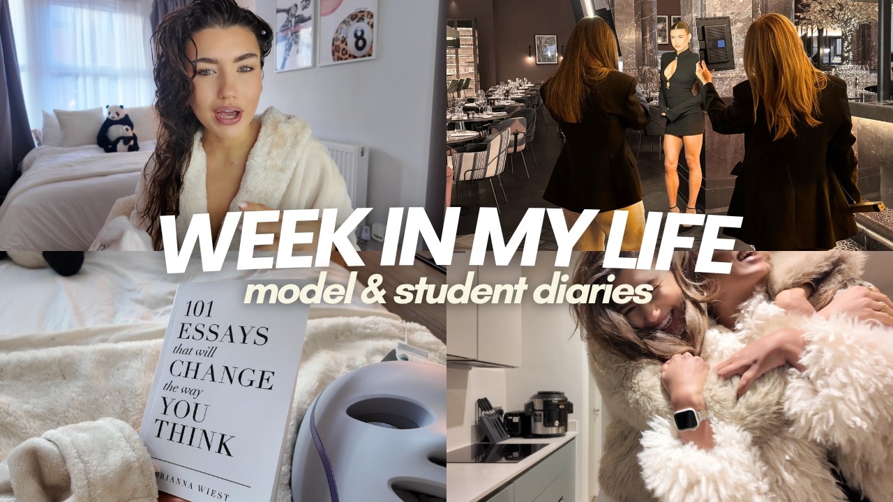 it's exam week! life as a model and student | WEEKLY VLOG