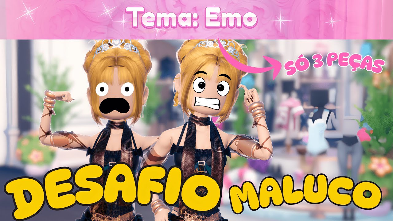 A QUANTIDADE DE LETRAS do TEMA DECIDE QUANTOS ITENS POSSO USAR no DRESS TO IMPRESS! (DESAFIO ROBLOX)