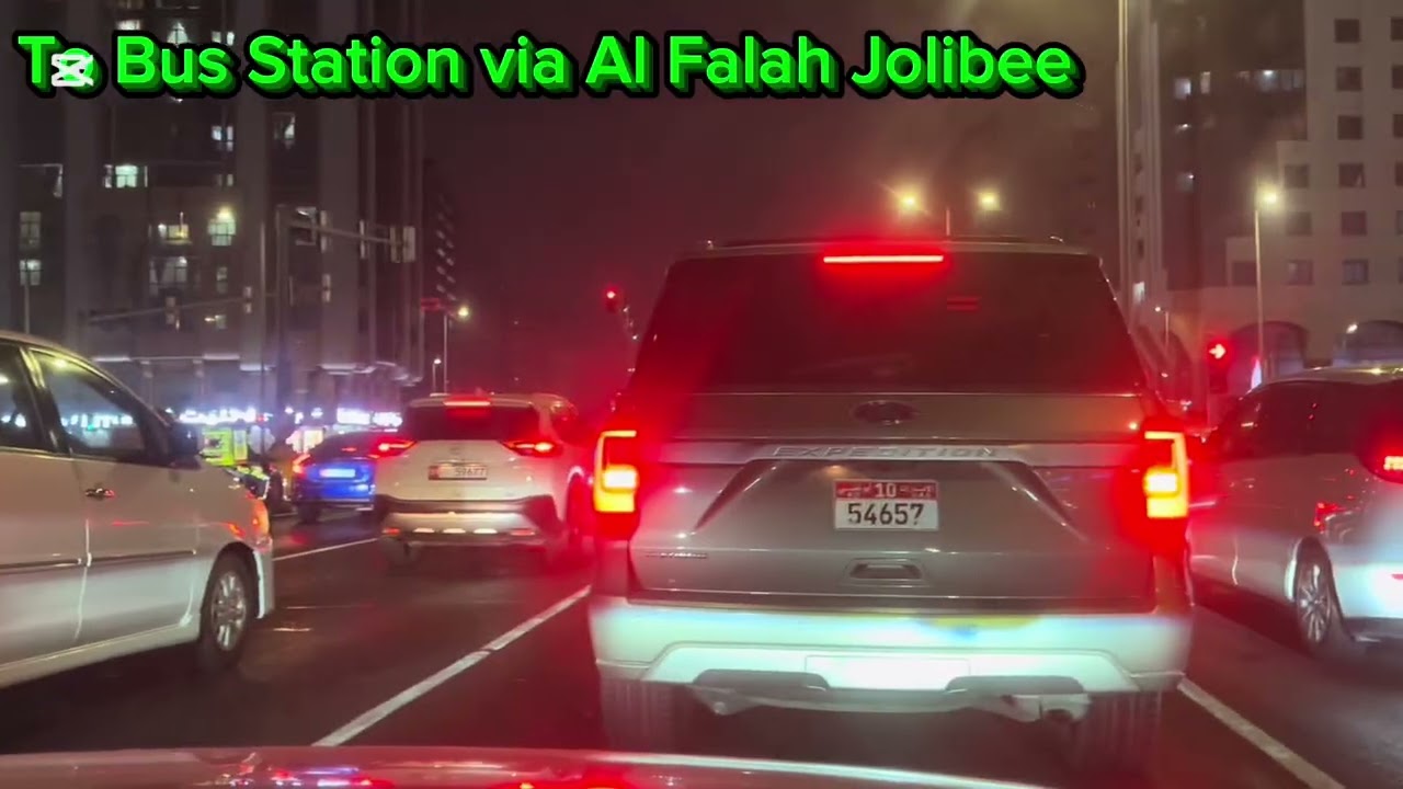NIGHT LIFE - Electra St., to Central Bus Station going to Al Ain City 13.09.2025