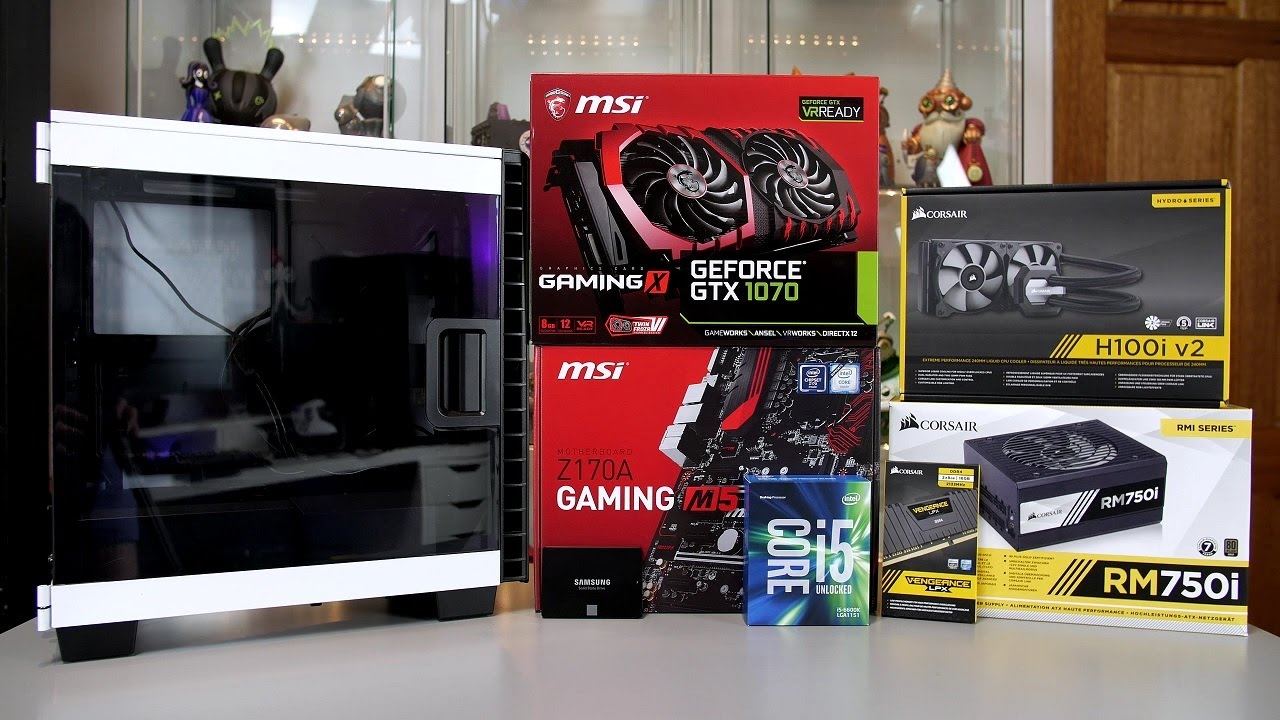 i5 6600K $1200 Gaming PC Build - GTX 1070 (2016)