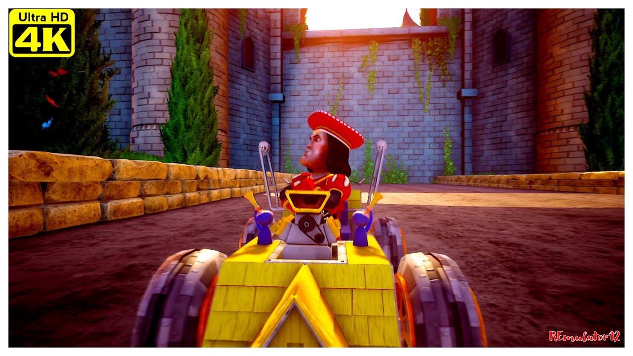 DreamWorks All-Star Kart Racing | Lord Farquaad - Free Race | Far Far Away 3 Laps