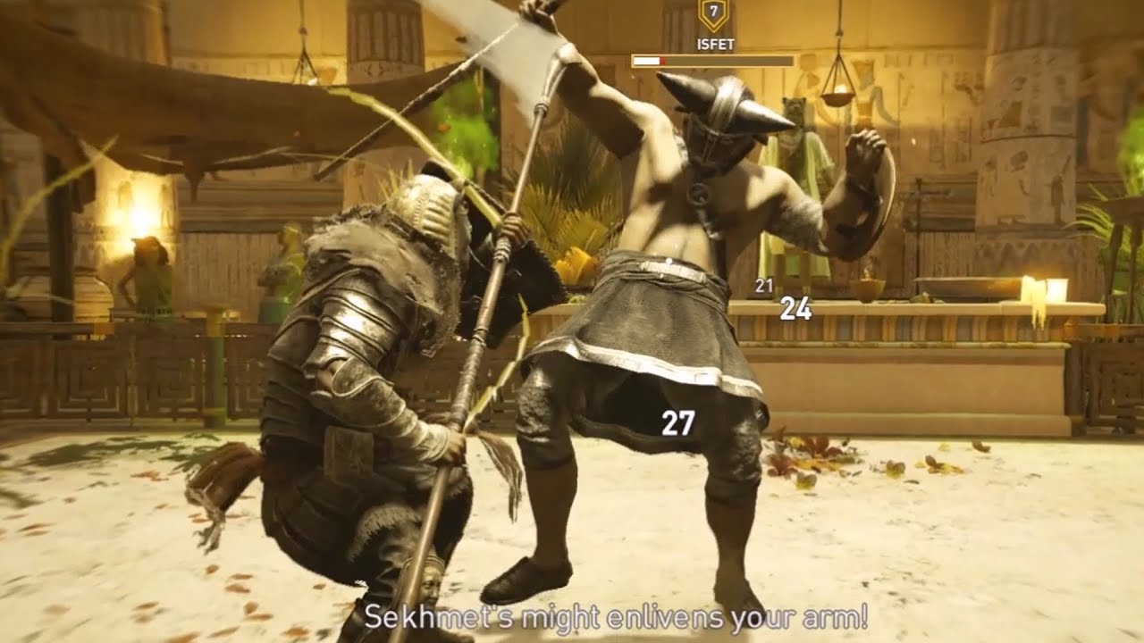 Assassin's Creed: Origins - Isfet - Boss Fight | Gameplay (PC HD) [1080p60FPS]