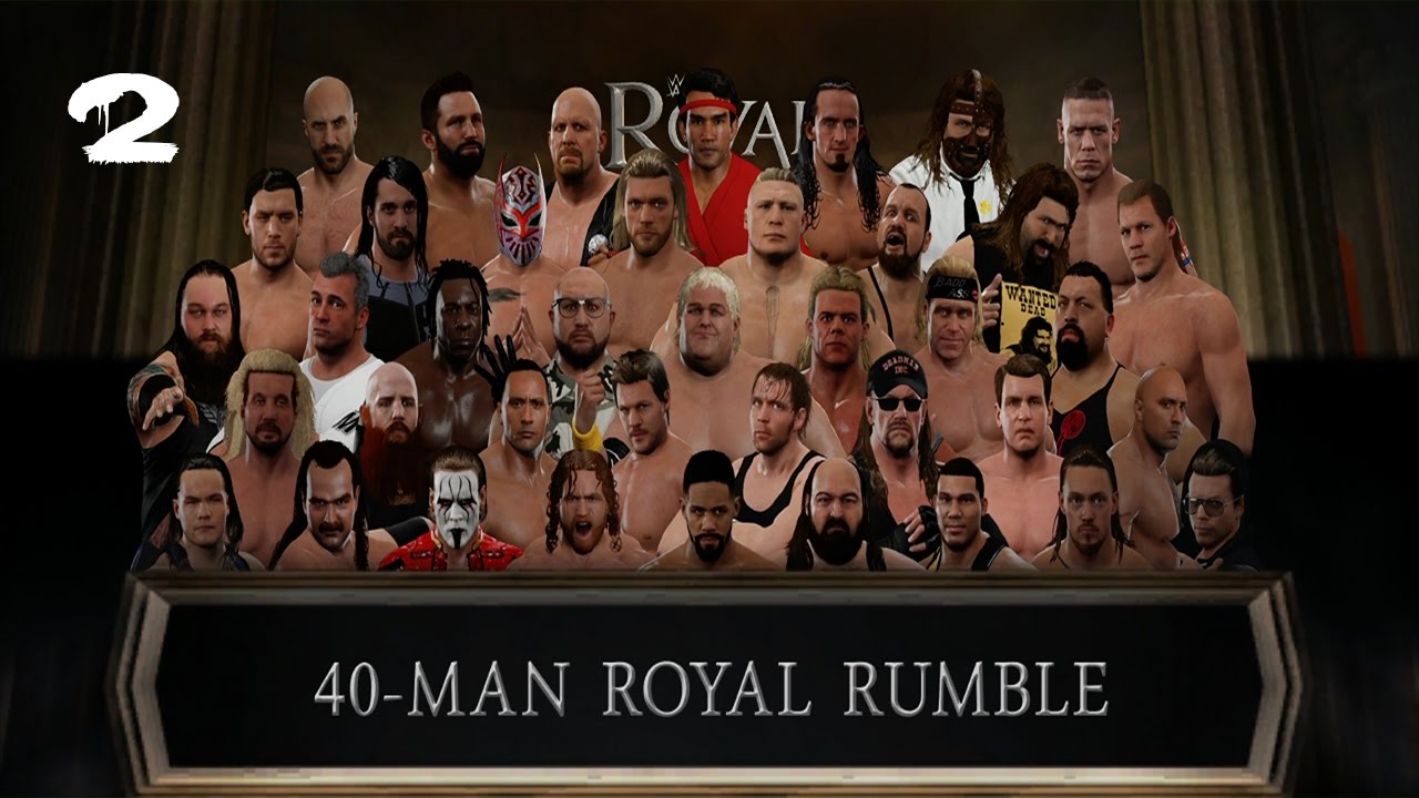 WWE 2K17 40-MAN ROYAL RUMBLE | Part #2 [1080p]
