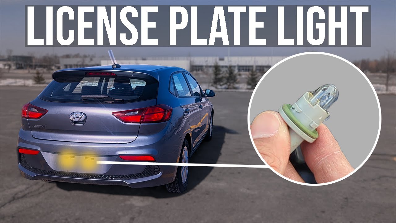 How to Replace License Plate Light Bulb - Hyundai Accent (2018-2023)