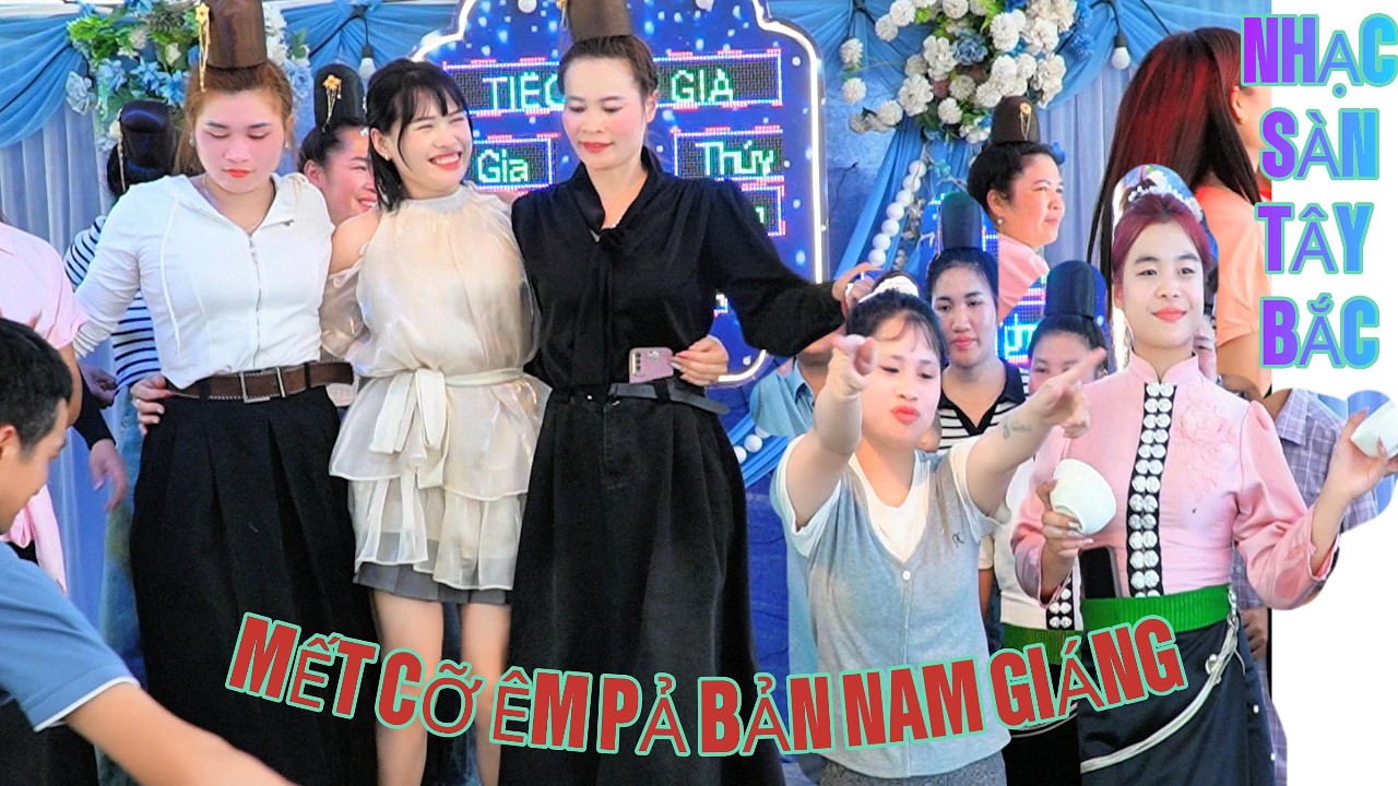 NHẠC SÀN TÂY BẮC || CHỊ EM NHẢY HẾT MÌNH MỪNG TÂN GIA GIA ĐÌNH AC THÚY PHONG TẠI BẢN NAM GIÁNG
