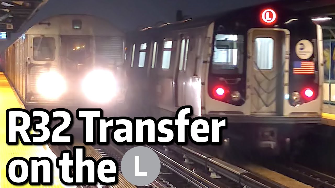 ⁴ᴷ⁶⁰ R32 Transferred along the L Line to Canarsie Yard for Long Term Storage