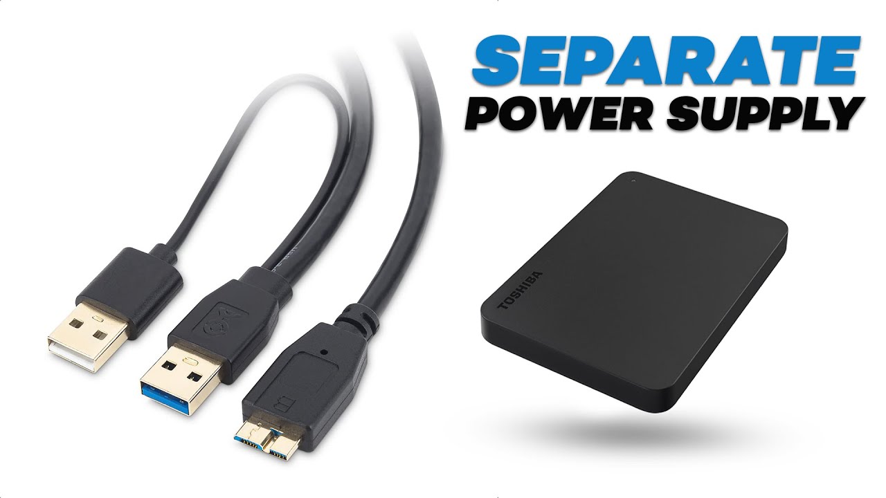 Create a USB Power + Data Splitter to power an external hard drive externally