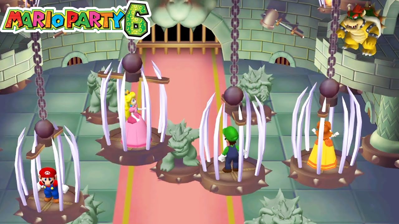 Mario Party 6 All Mini Games Challenge (Mario Luigi Peach Daisy)