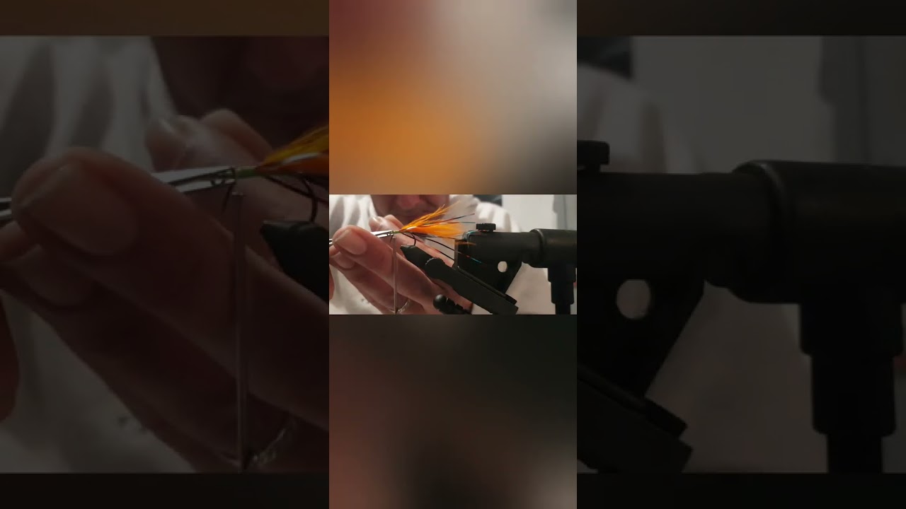 montage d'une mouche imitations de crevette pour la p&ecirc;che de l'alose en spin jig