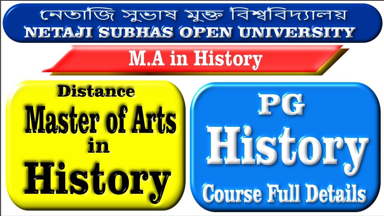 Nsou MA History || Master of Arts || Nsou PGHI || Nsou History M.A. || Distance M.A || Netaji..