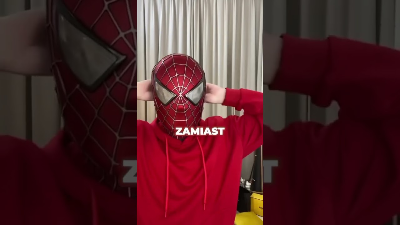 Maska kt&oacute;rą musisz mieć 🤩 #cosplay #mask #spiderman