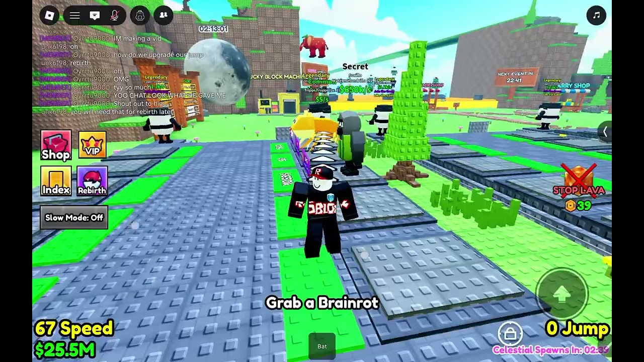 Playing escape Lava for brainrots for the first time