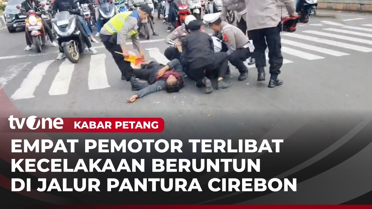 Kecelakaan Beruntun di Cirebon, Satu Orang Tidak Sadarkan Diri | Kabar Petang