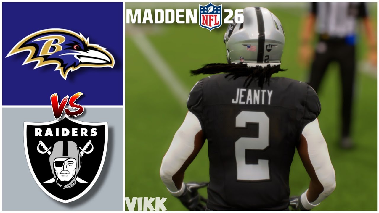 Ravens vs Raiders Simulation (Madden 26 Rosters)