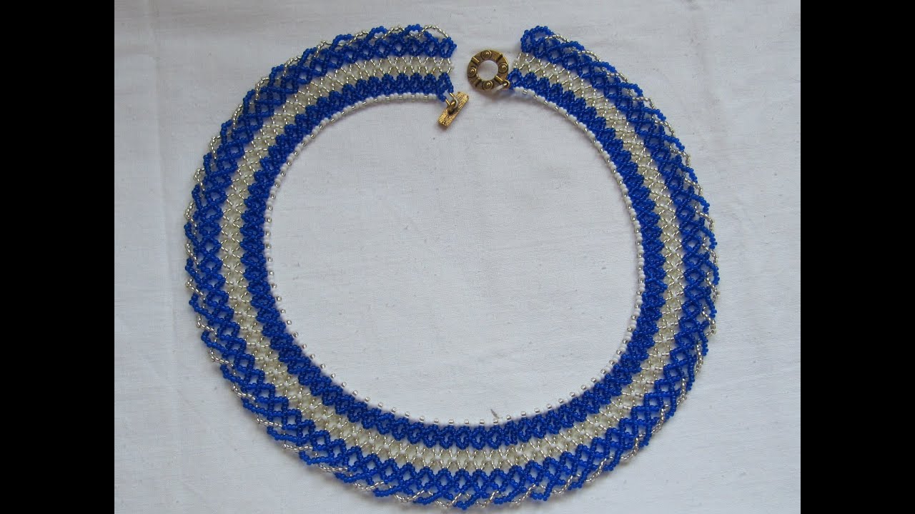 (100) Колье из бисера. Tutorial necklace from beads.