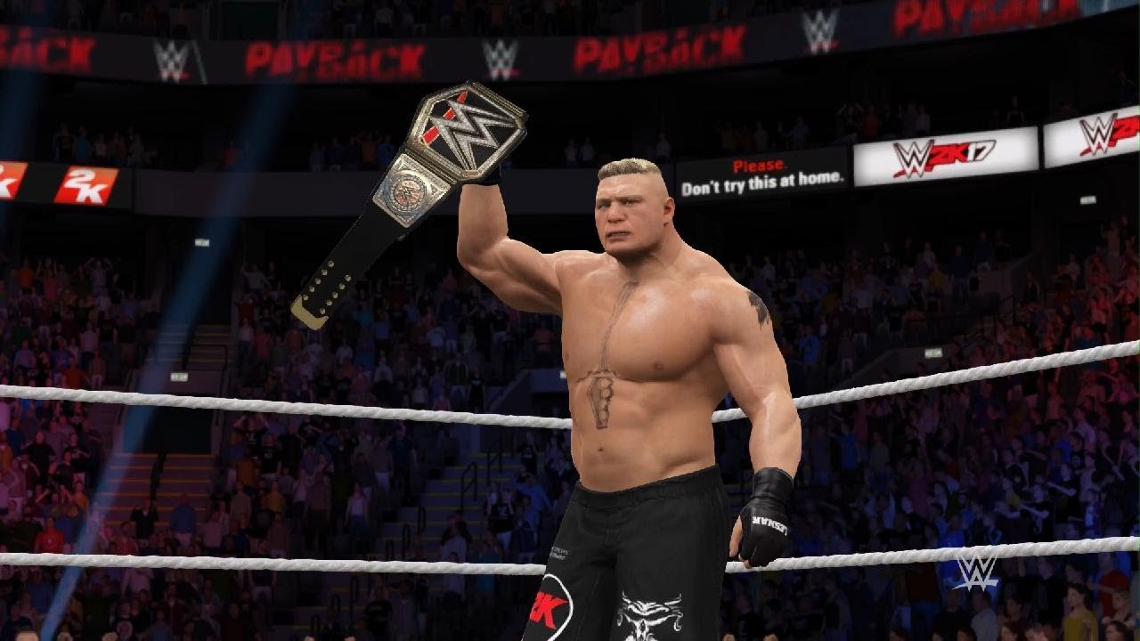 Brock Lesnar Title Defense WWE 2K17 Universe Walkthrough Part 10