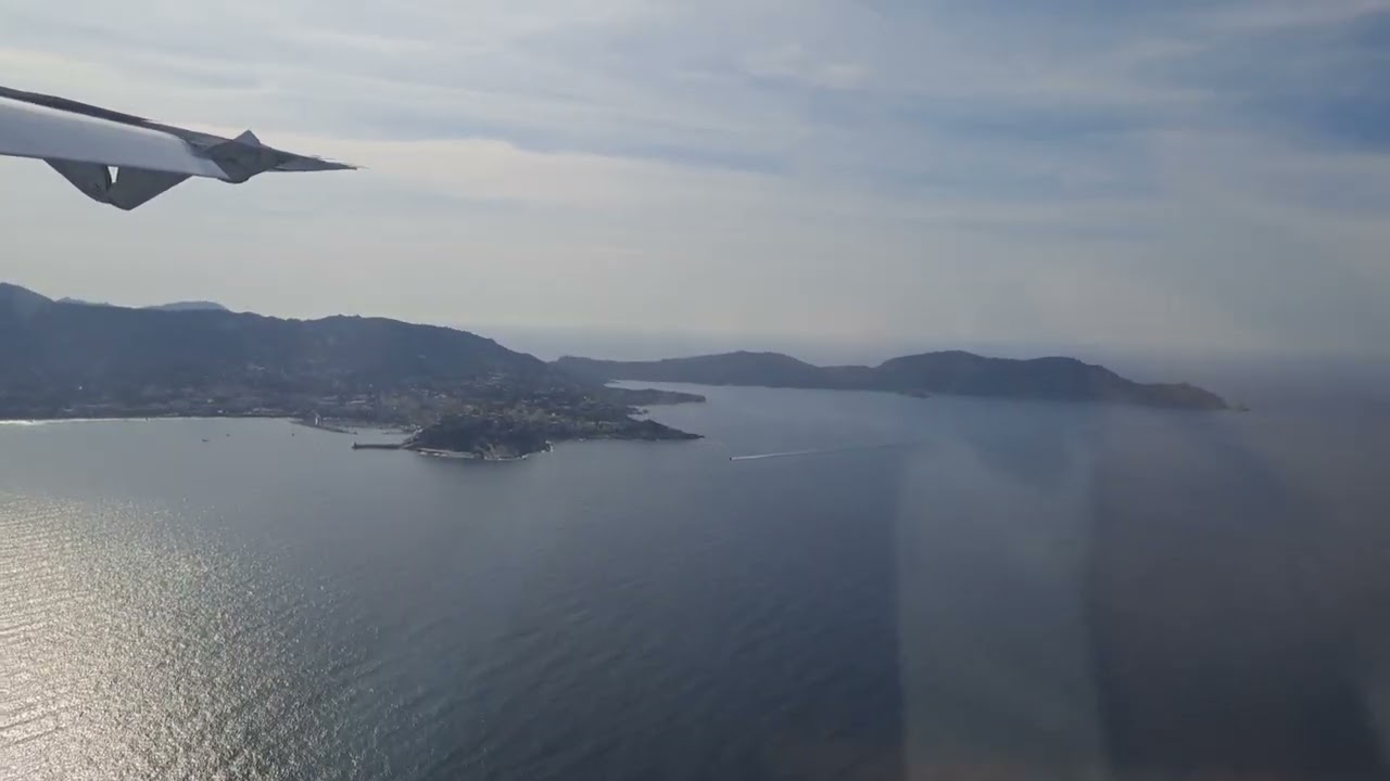 Landing at Calvi airport, Corsica (CLY/LFKC) in ATR 72-600