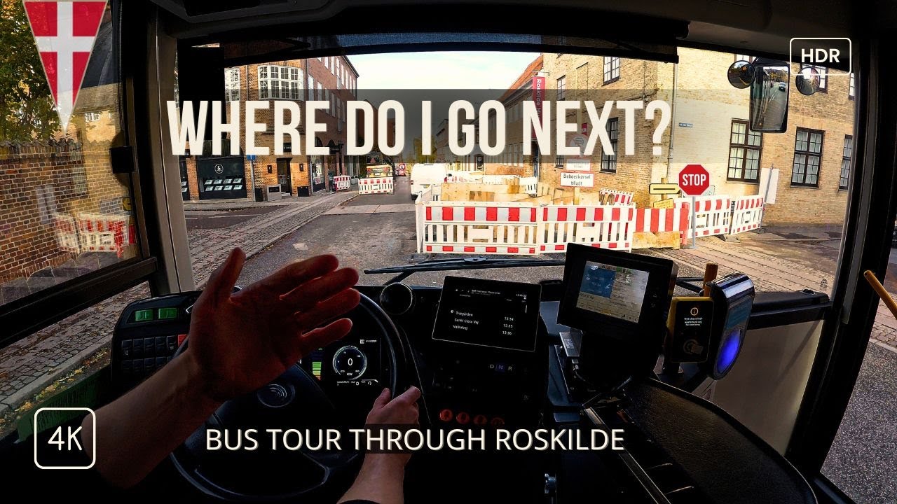 Route 209 | Roskilde St. → Trekroner Plejecenter | Roskilde 4K POV