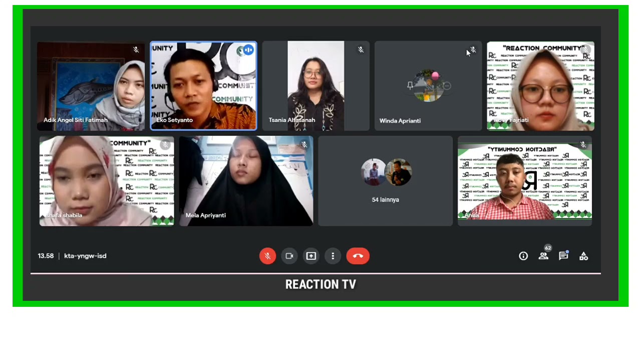 WEBINAR Reaction Community "Estetika Penulisan Karya Tulis Ilmiah Skripsi" Part 01