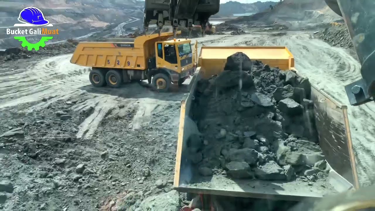 EXCAVATOR HYUNDAI R850LC | loading OB batu jahanam‼️ #eps58 #automobile #miningtruck