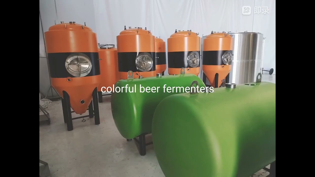 colorful tiantai brewery beer conical fermenters  for sale