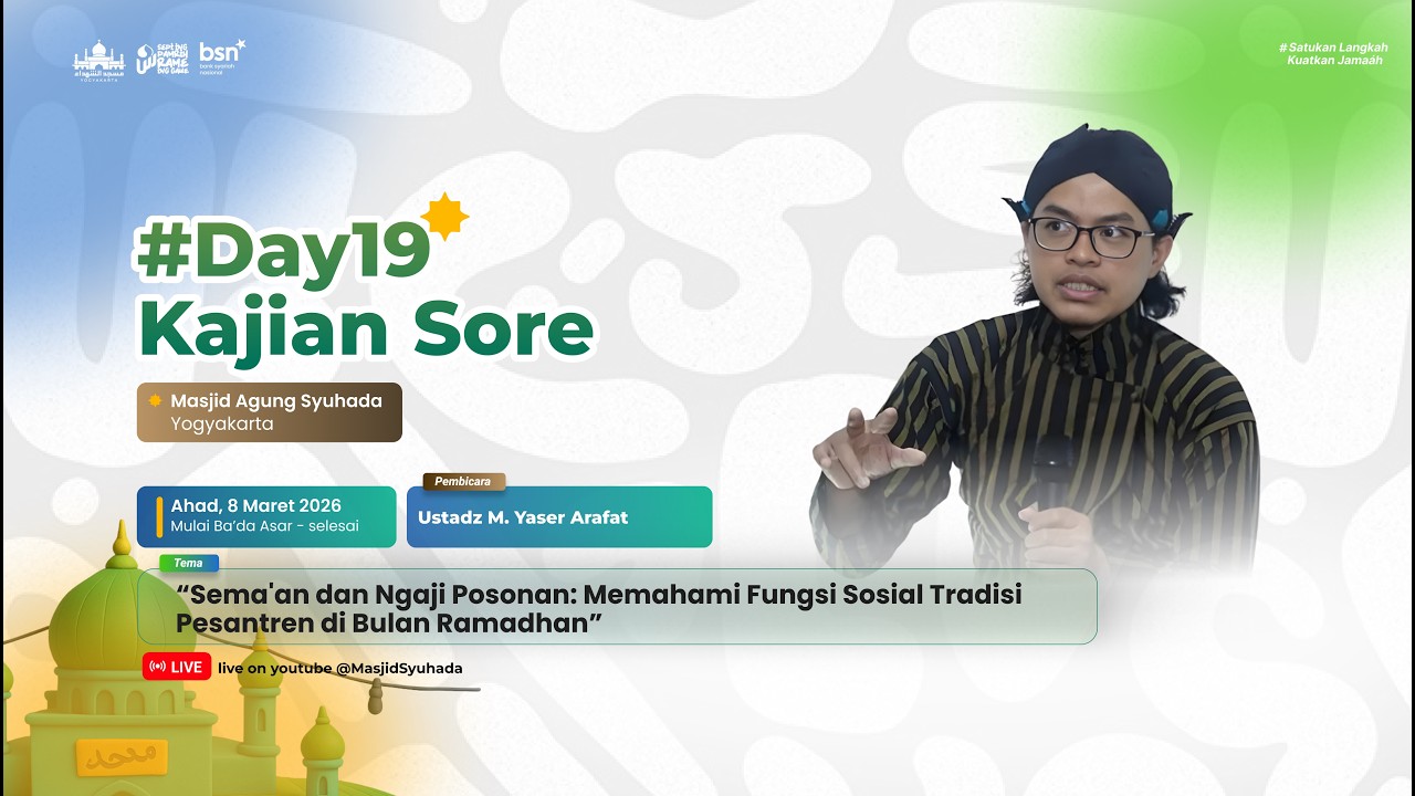 🔴 LIVE Kajian Sore | Ustadz M. Yaser Arafat | Sema'an dan Ngaji Posonan