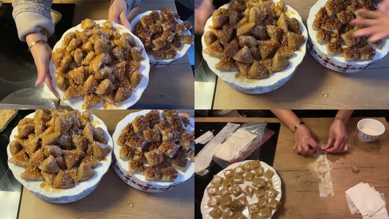 برويات ديال اللوز بعقدة معلكة ومقرمشة😋صحيين %100بلاسكر  بلاقلي   امعسلات بريستيج مخدة وبريوات معلكين