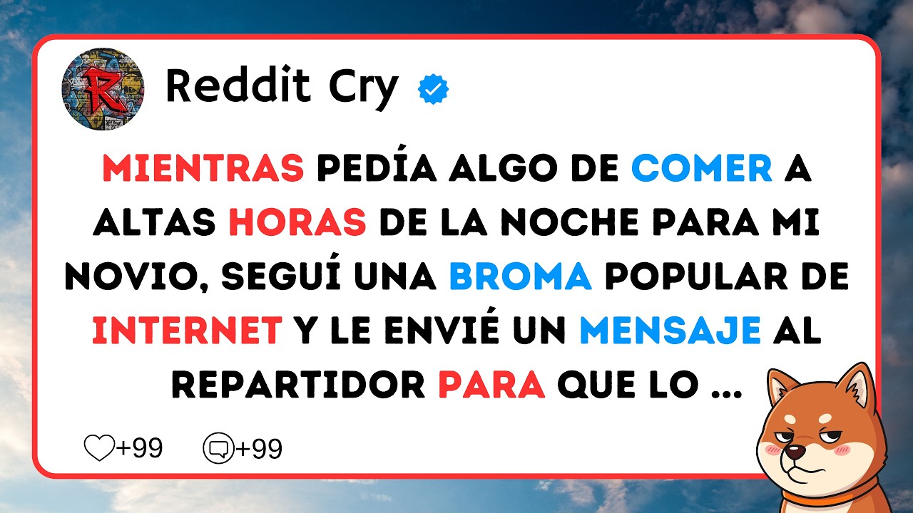 Mientras pedía algo de comer a altas horas de la noche para mi novio, seguí una broma popular...