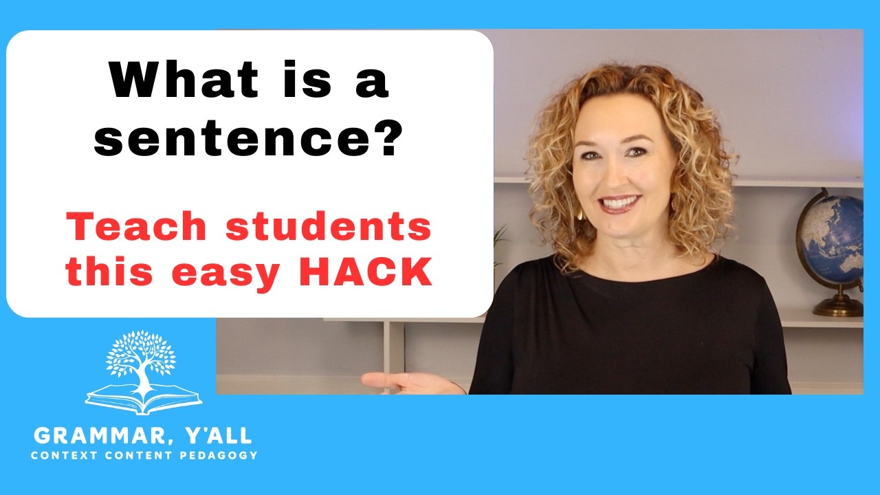 What is a sentence? Teach students how to identify a sentence.