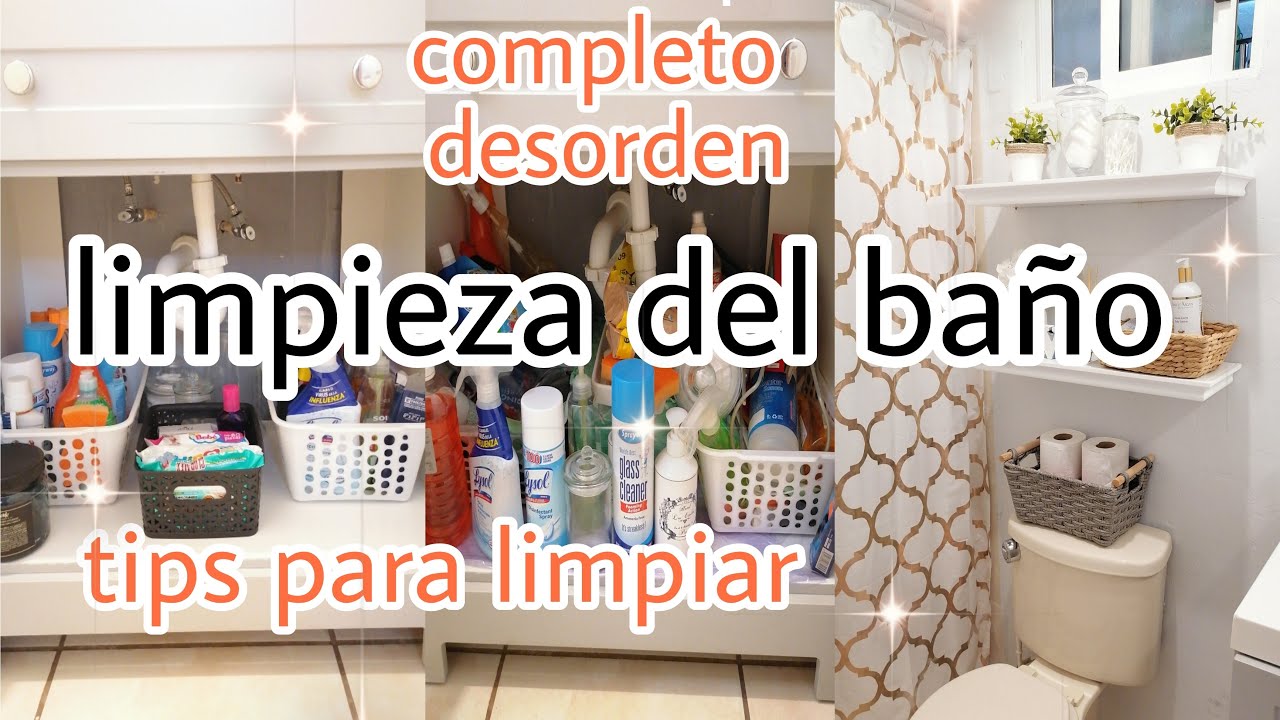 LIMPIEZA Y ORGANIZACION PROFUNDA DE BAÑO PEQUEÑO/LIMPIA CONMIGO!!