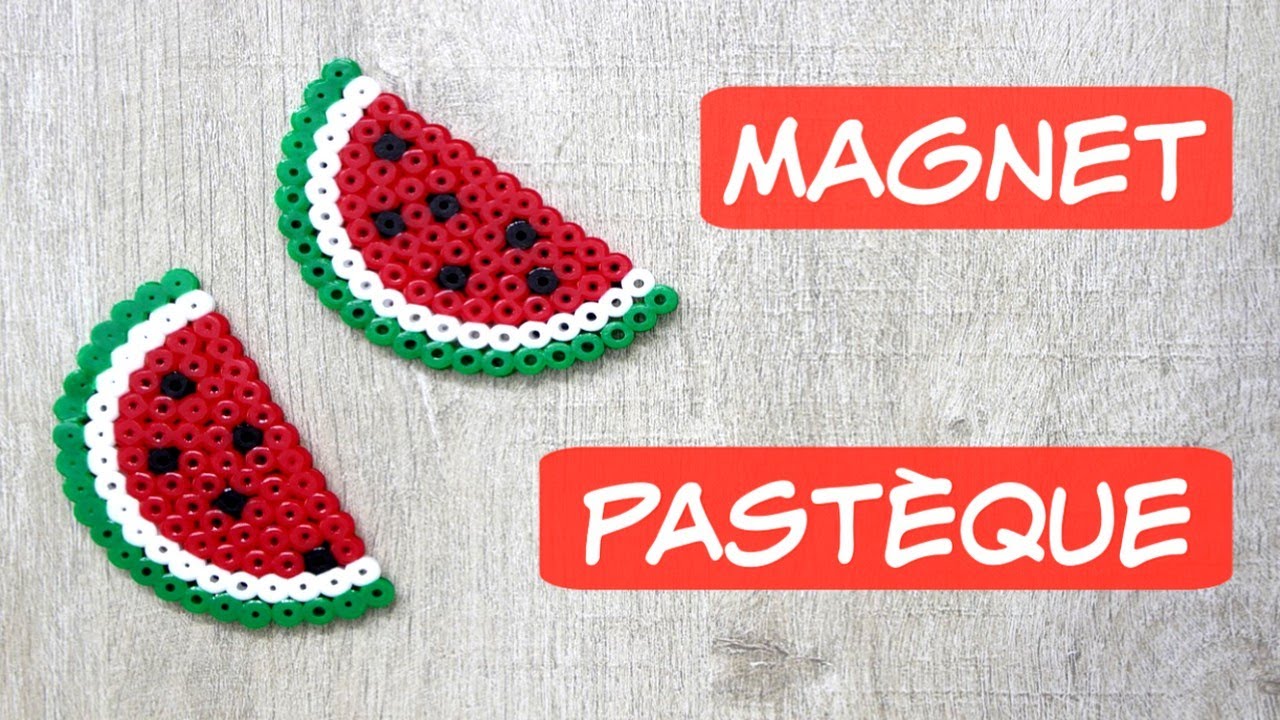 Magnet Pastèque en Perles à Repasser