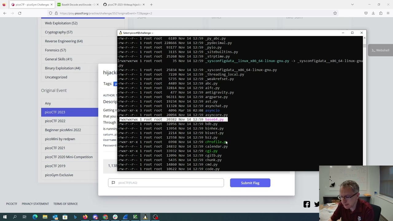 picoCTF 2023 hijacking