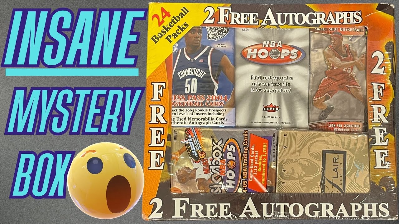 🔥CRAZY🔥2 Auto & 24 Pack NBA Mystery Box 90's-00's
