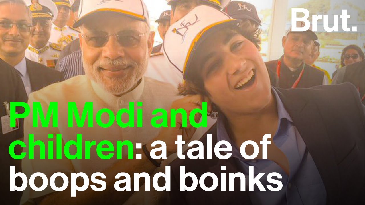 PM Modi and children: a tale of boops and boinks