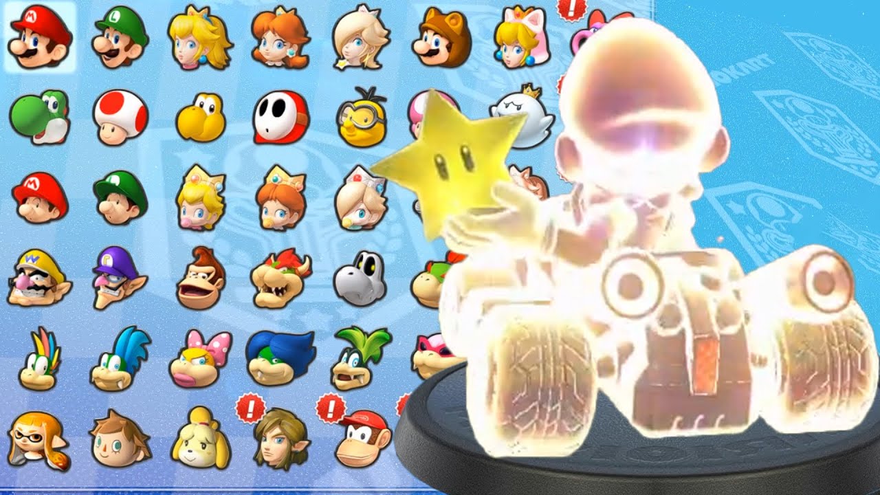 Mario Kart 8 Deluxe - All GCN Races - Mario use Superstars in Every Cup