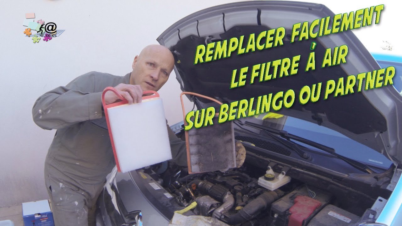 Remplacer tr&egrave;s facilement le filtre &agrave; air sur citroen berlingo ou Partner 1.6 HDI ann&eacute;e 2014