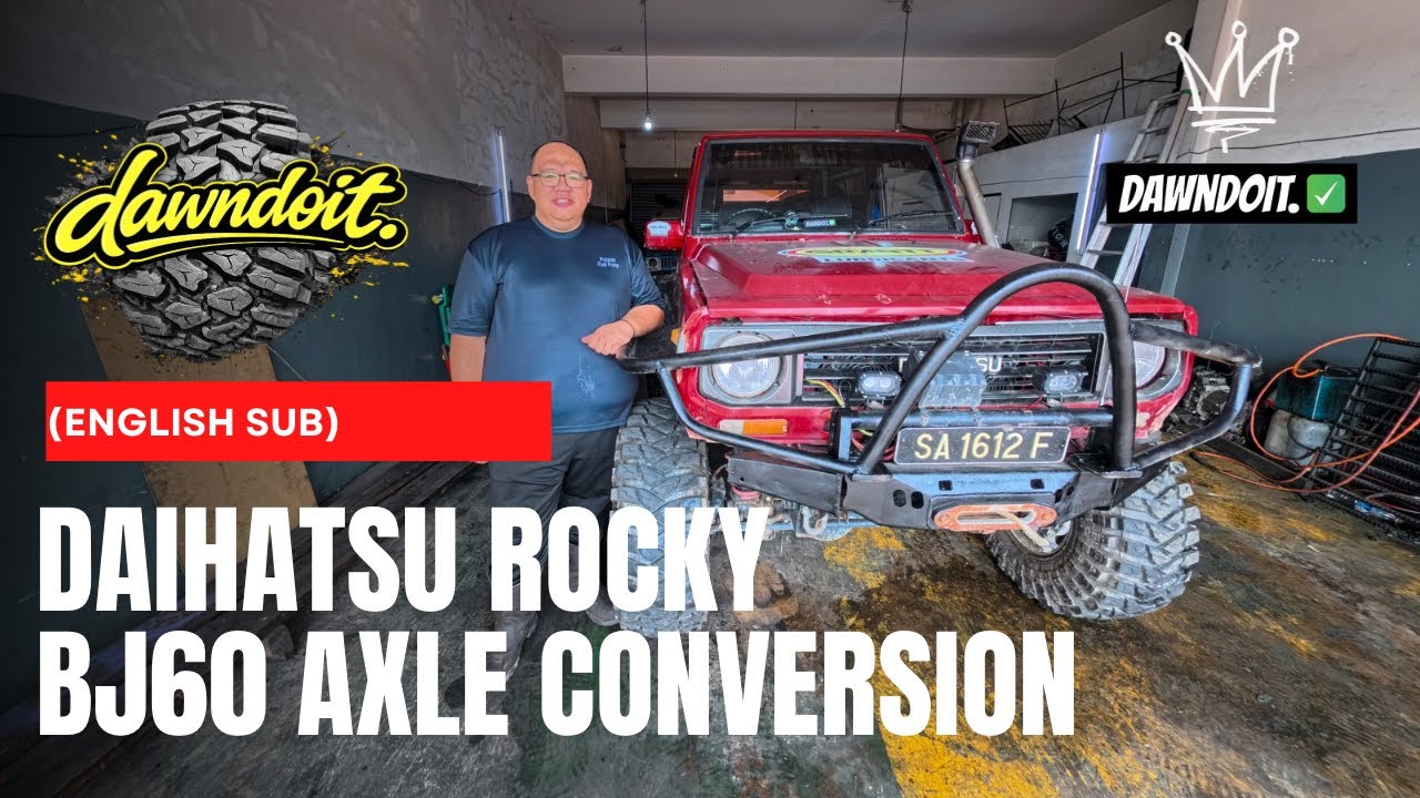 Small Body, Big Beast! Daihatsu Rocky BJ60 Axle Conversion | Supernovice 4x4 Build