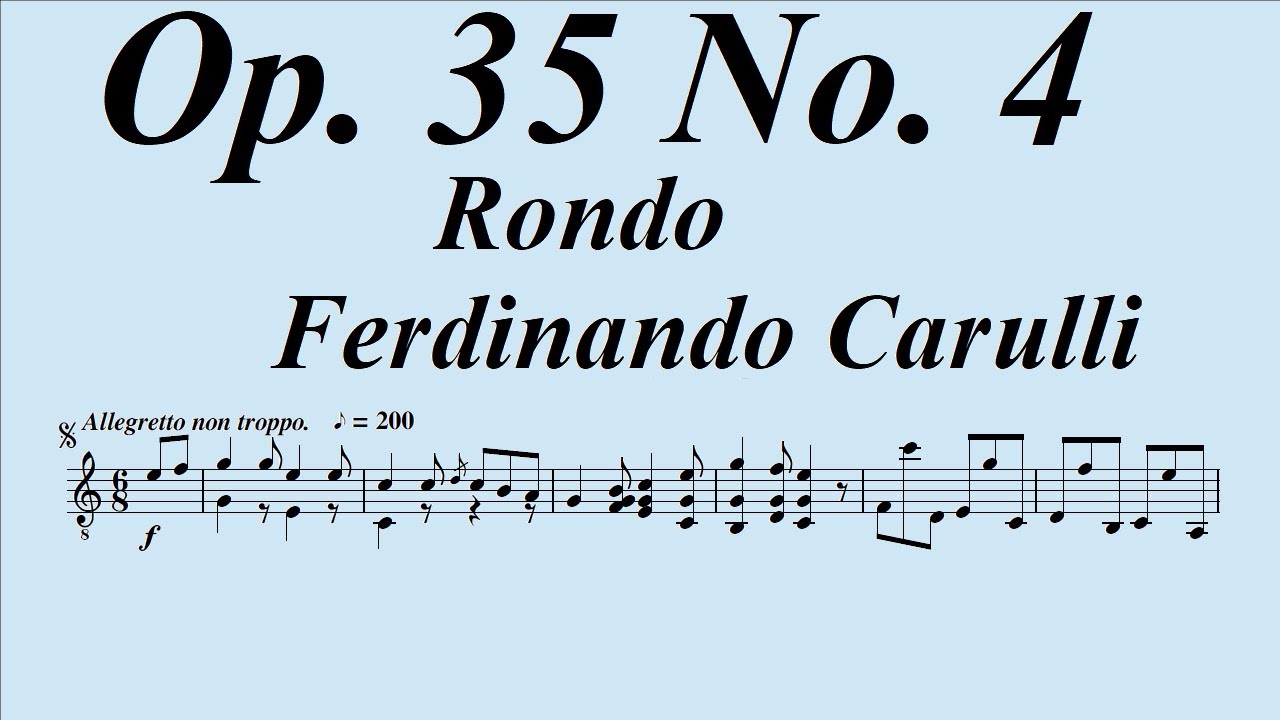 Ferdinando Carulli Op. 35 No. 4 Rondo Allegretto con poco moto
