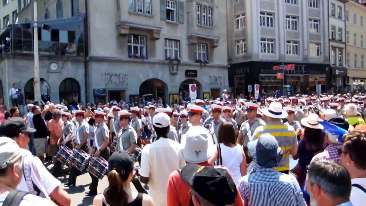 H.M. Royal Marines Band - Streetparade Basel, 27-07-2013