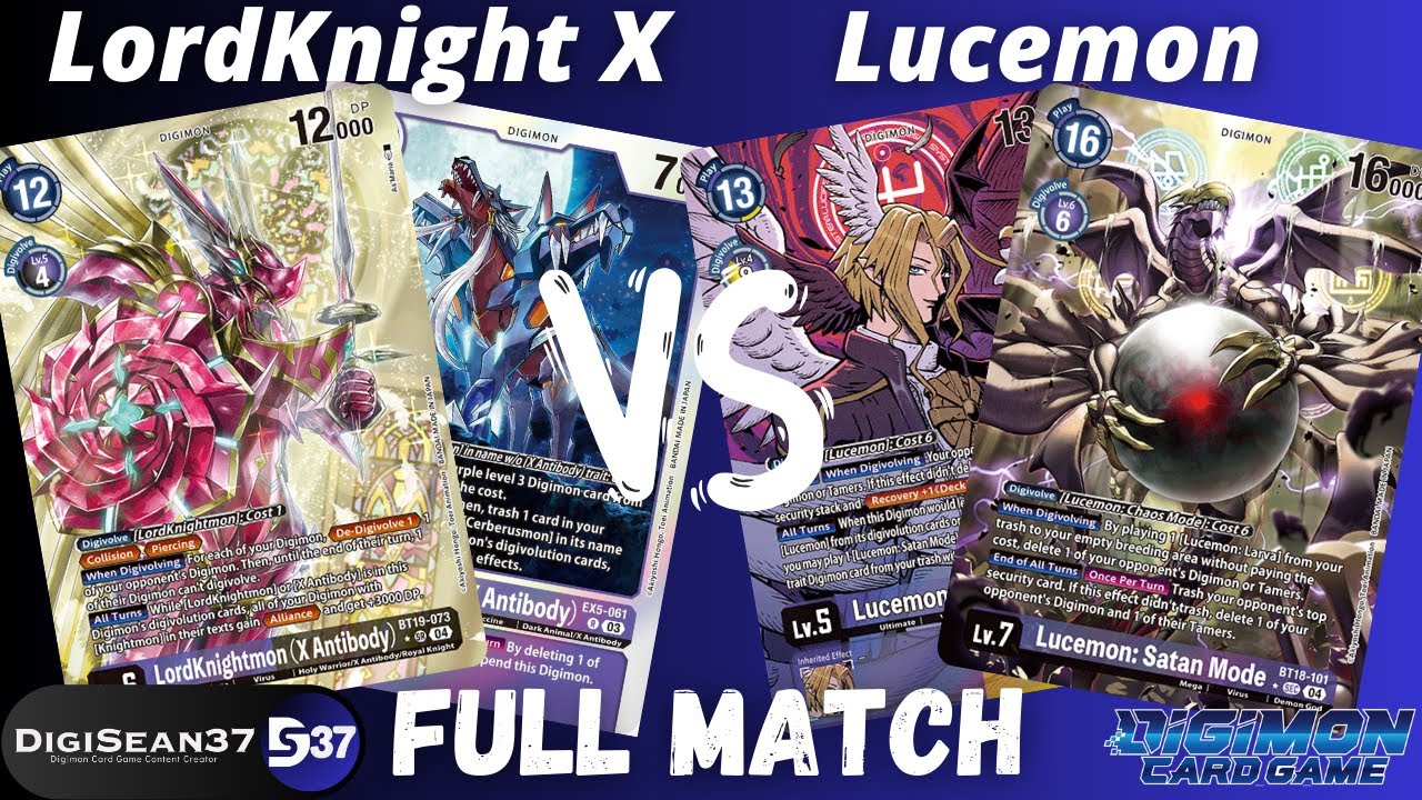 LordKnightmon X VS Lucemon Satan Mode | Digimon Card Game | Special Booster Ver.2.0