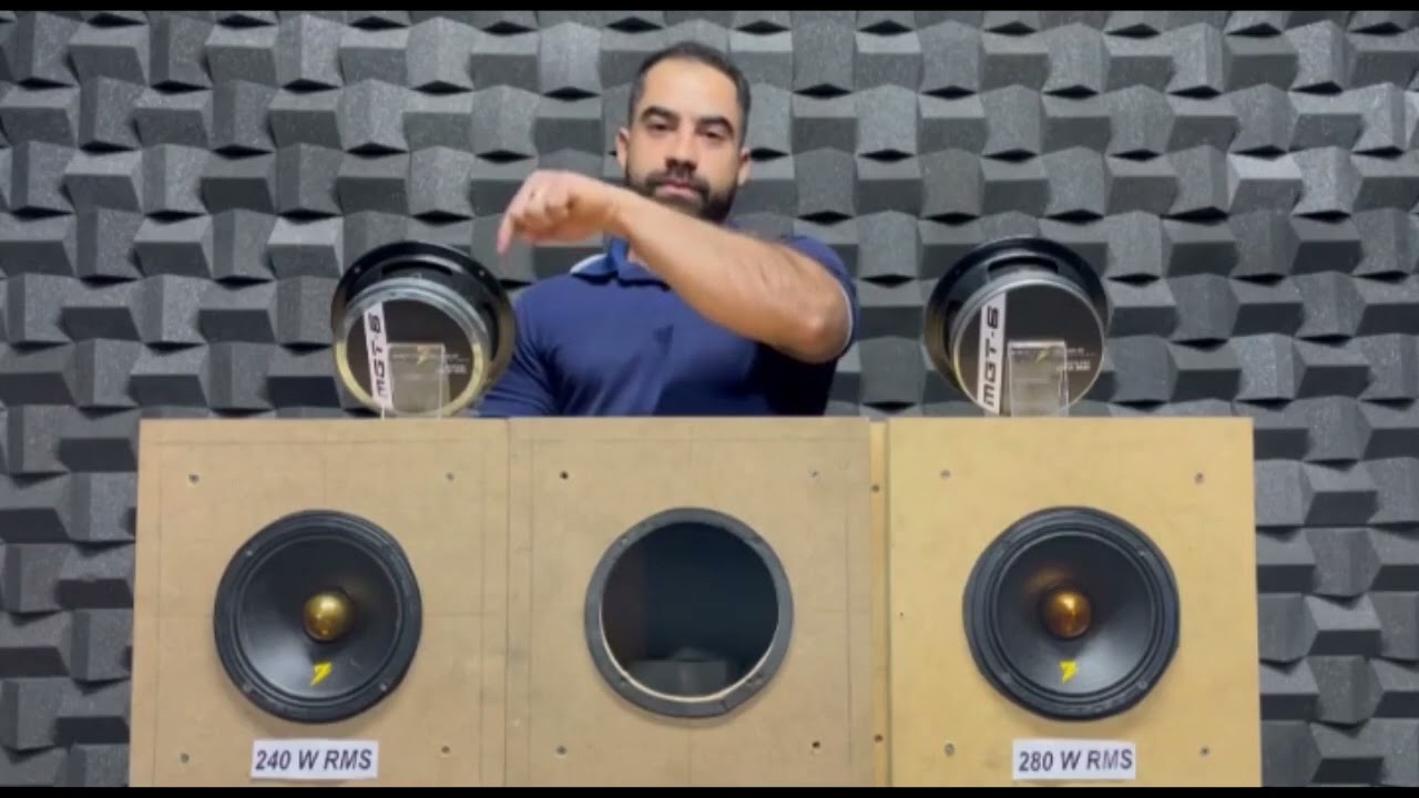COMPARATIVO NOVO ZETTA MGT6 280 RMS X 240 RMS 6 POL!