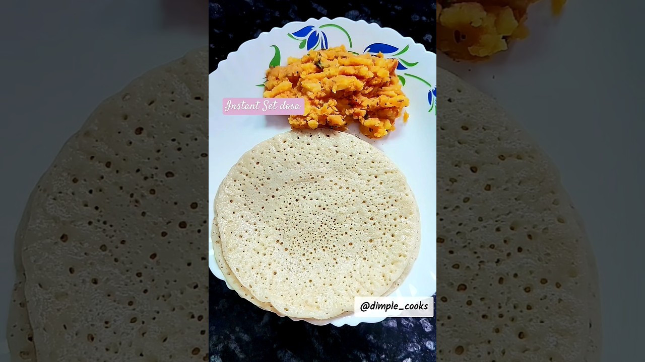 Soft fluffy Instant Set dosa 