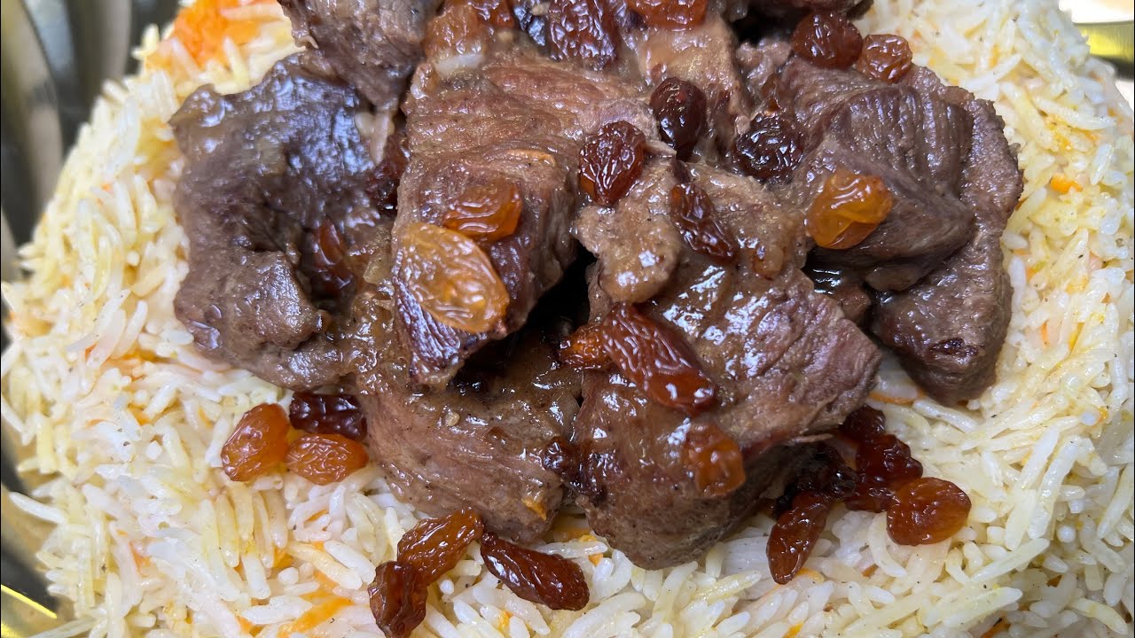 طريقة طبخ الأرز الأذربيجاني بالجزر مع لحم بالبصل والطعم خووورافي 👌🏻