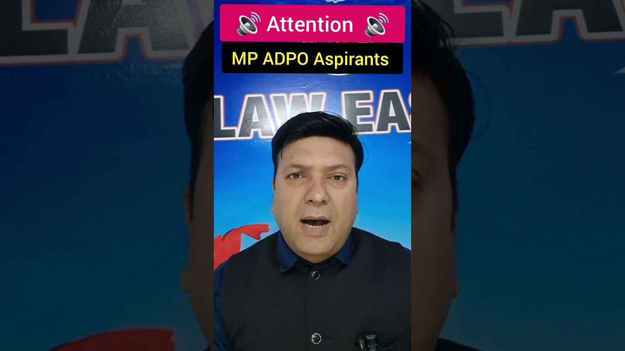 MP ADPO Aspirants Selection Batch -2026। नई बैच 11 मार्च 2026 से। अधिक जानकारी के लिए - 9424044769