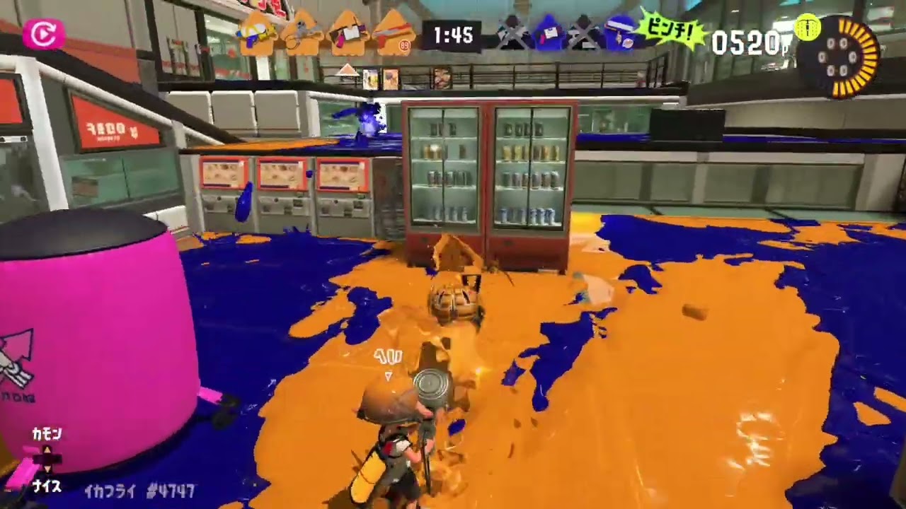 🟢成長中のチャレンジャーイカフライ#新世界に挑戦#スプラトゥーン３エキサイティングナワバリバトル#スプラ３丁目５２ガロン街@Dragon_Home1964
