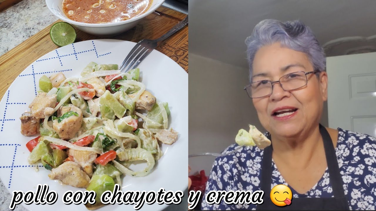 Pollo con chayotes y  crema ! Mmm. Rico ! 🧅🐔 🫑| Cocina Tutuli 
